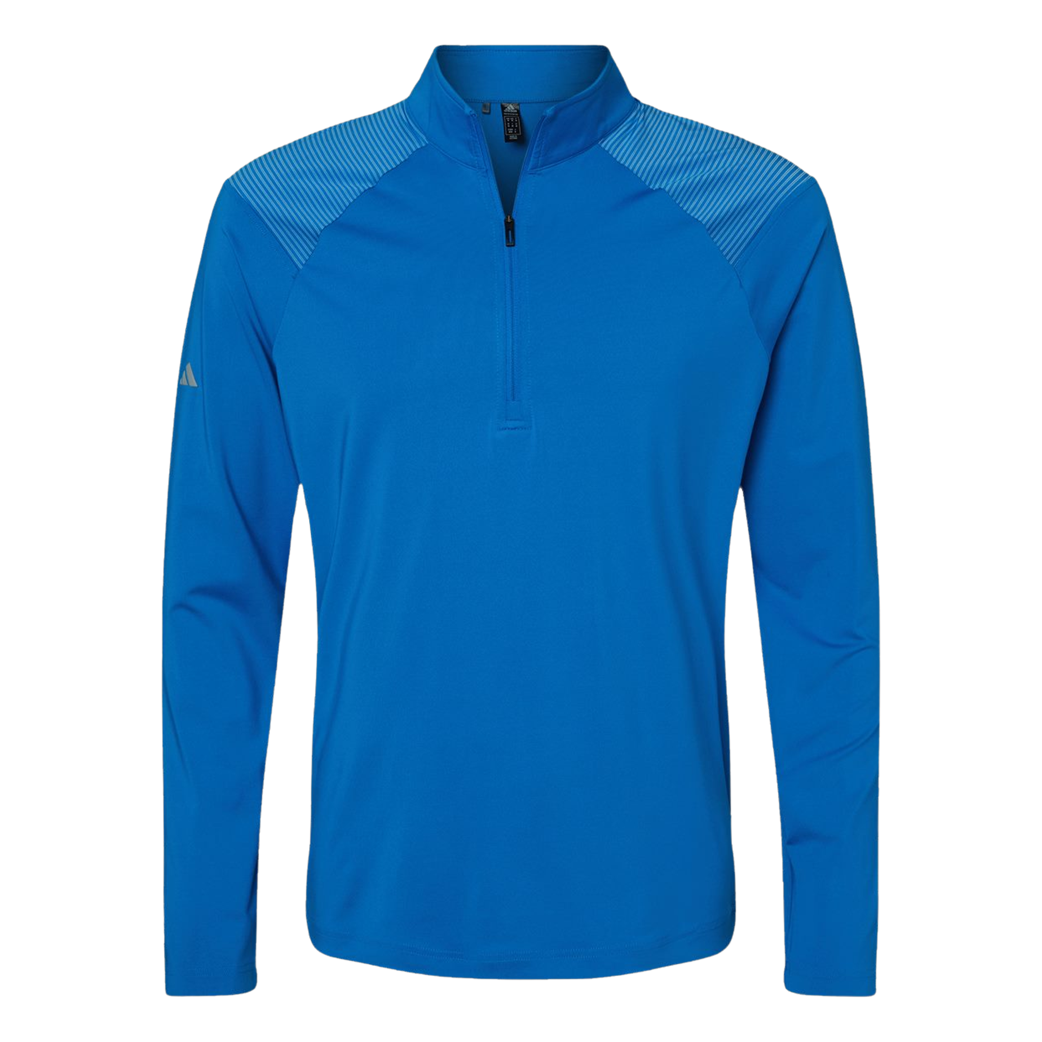 Shoulder Stripe Quarter Zip Pullover