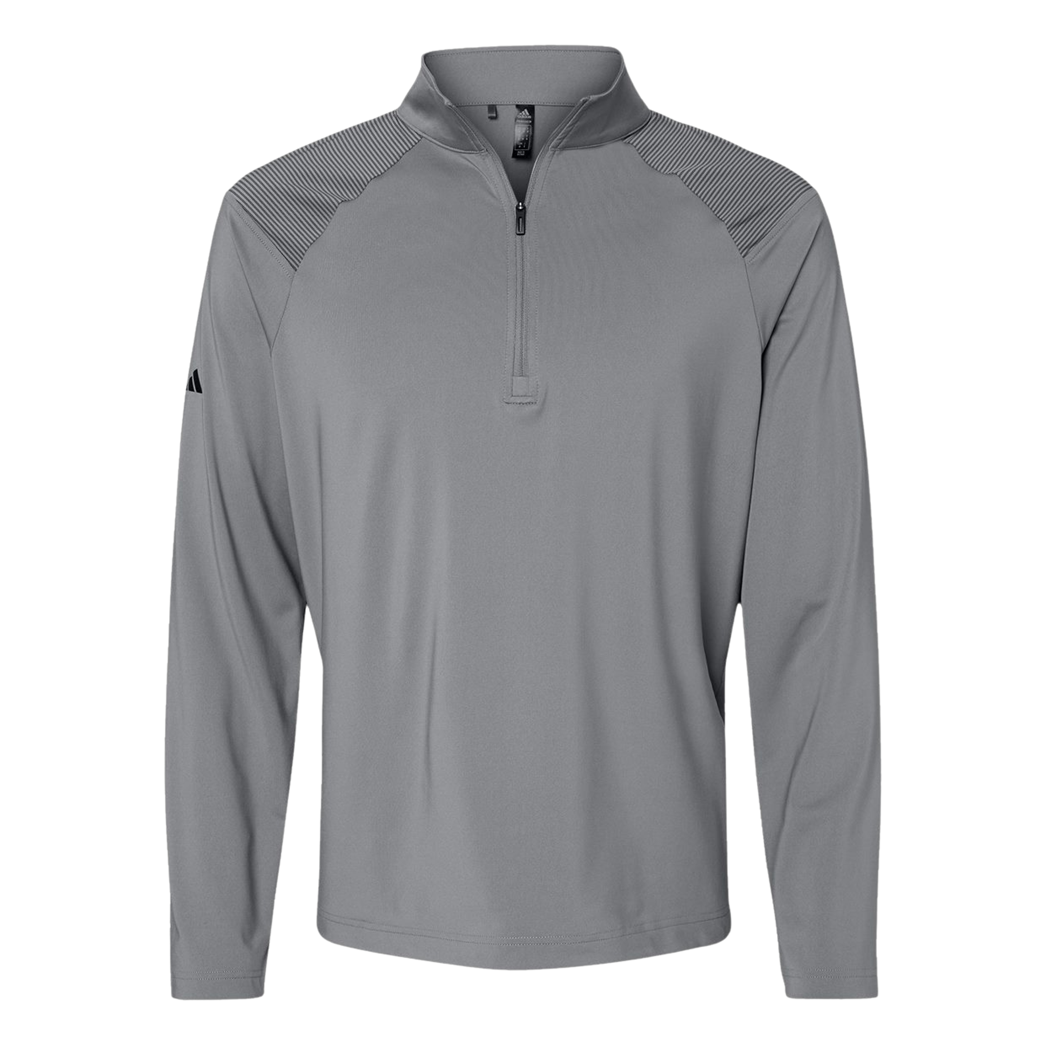 Shoulder Stripe Quarter Zip Pullover