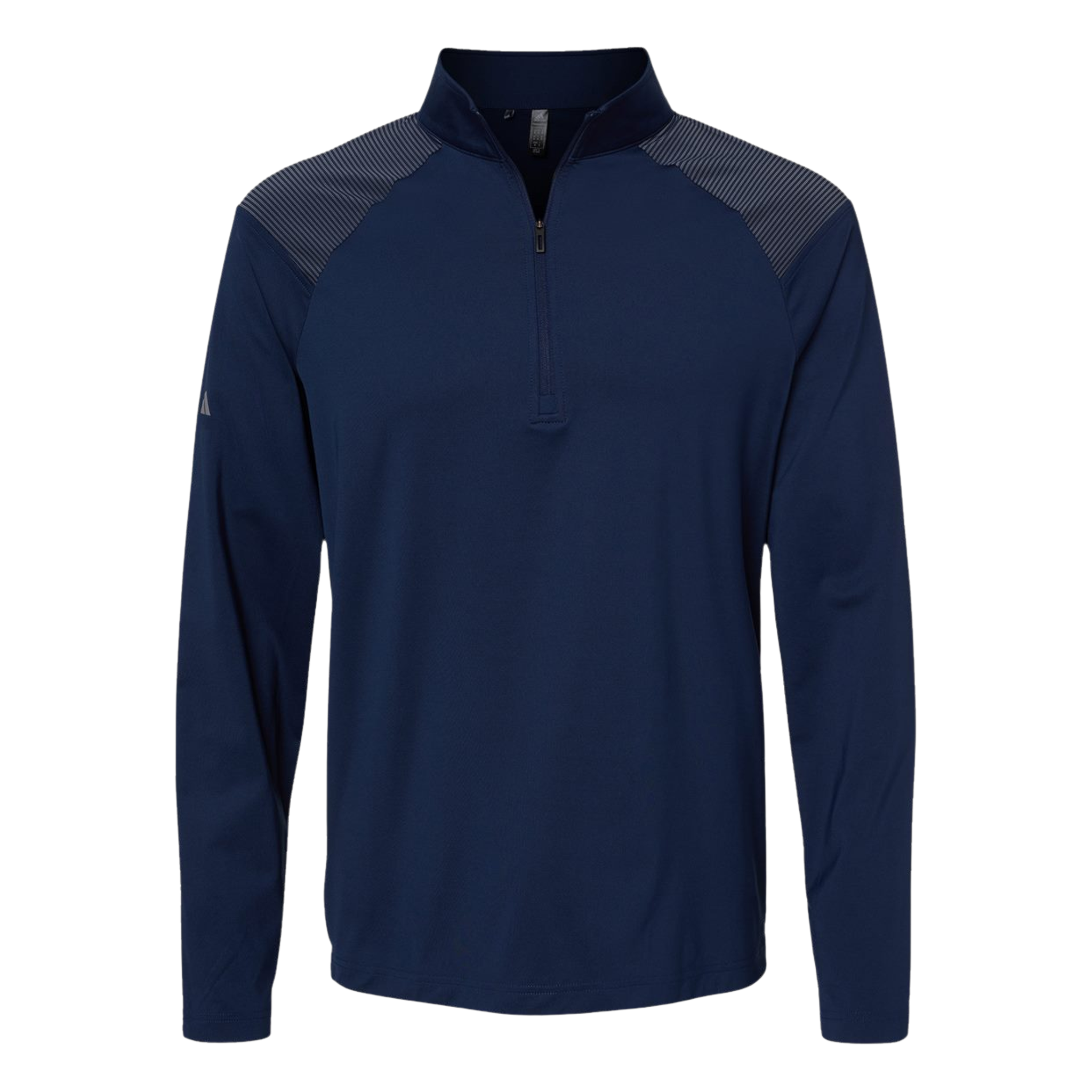 Shoulder Stripe Quarter Zip Pullover