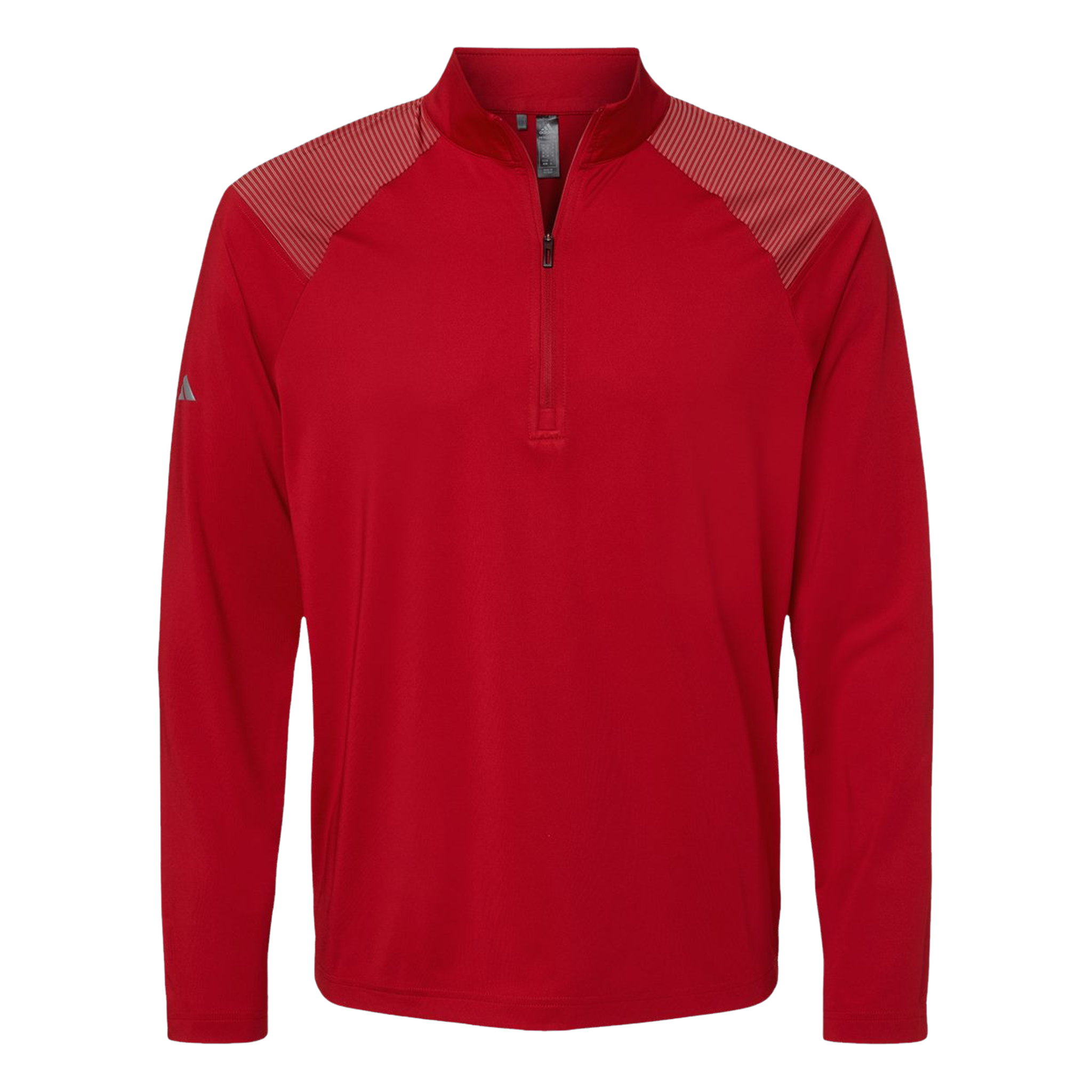 Shoulder Stripe Quarter Zip Pullover