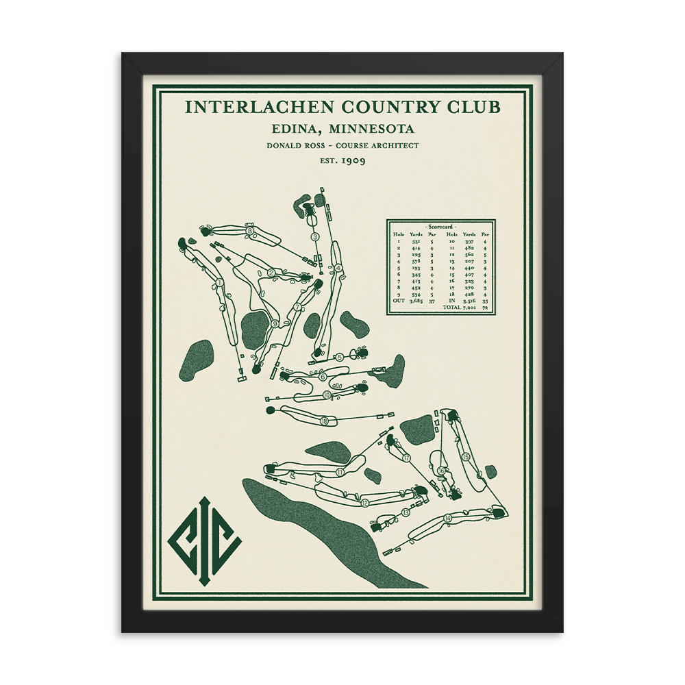 Interlachen Country Club Course Map