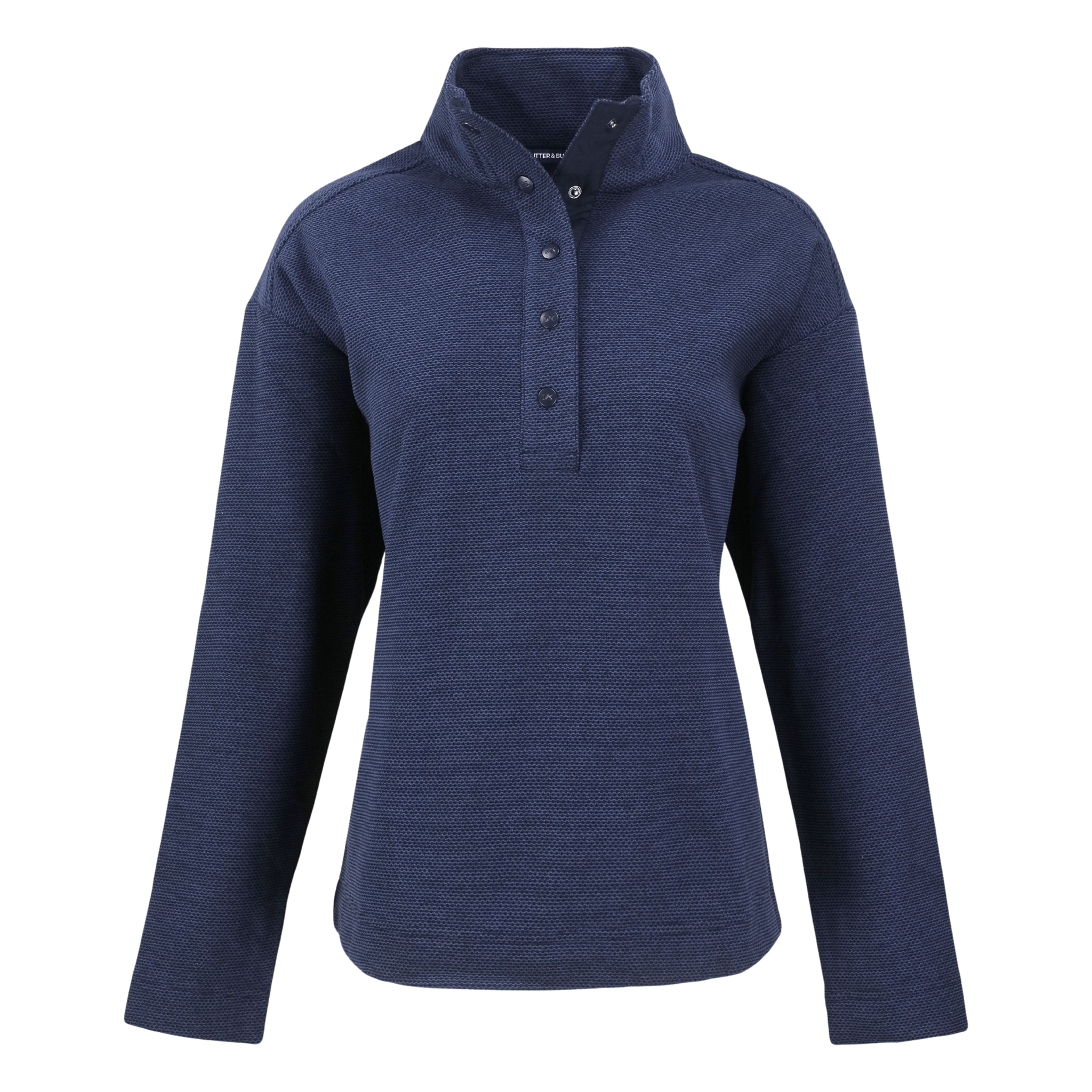 Womens Hunts Point Textured Fleece Snap Pullover