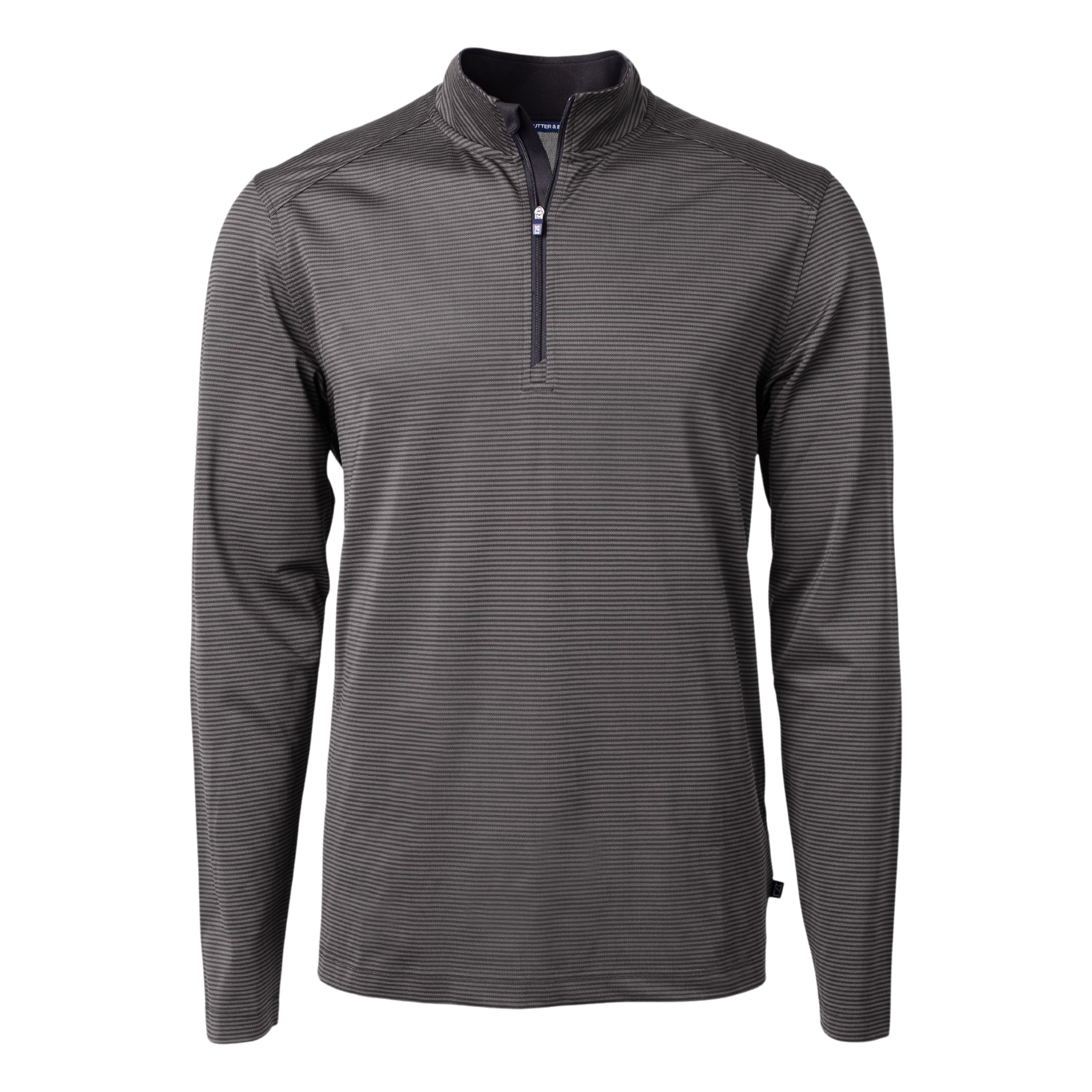 Pique Micro Stripe Quarter Zip