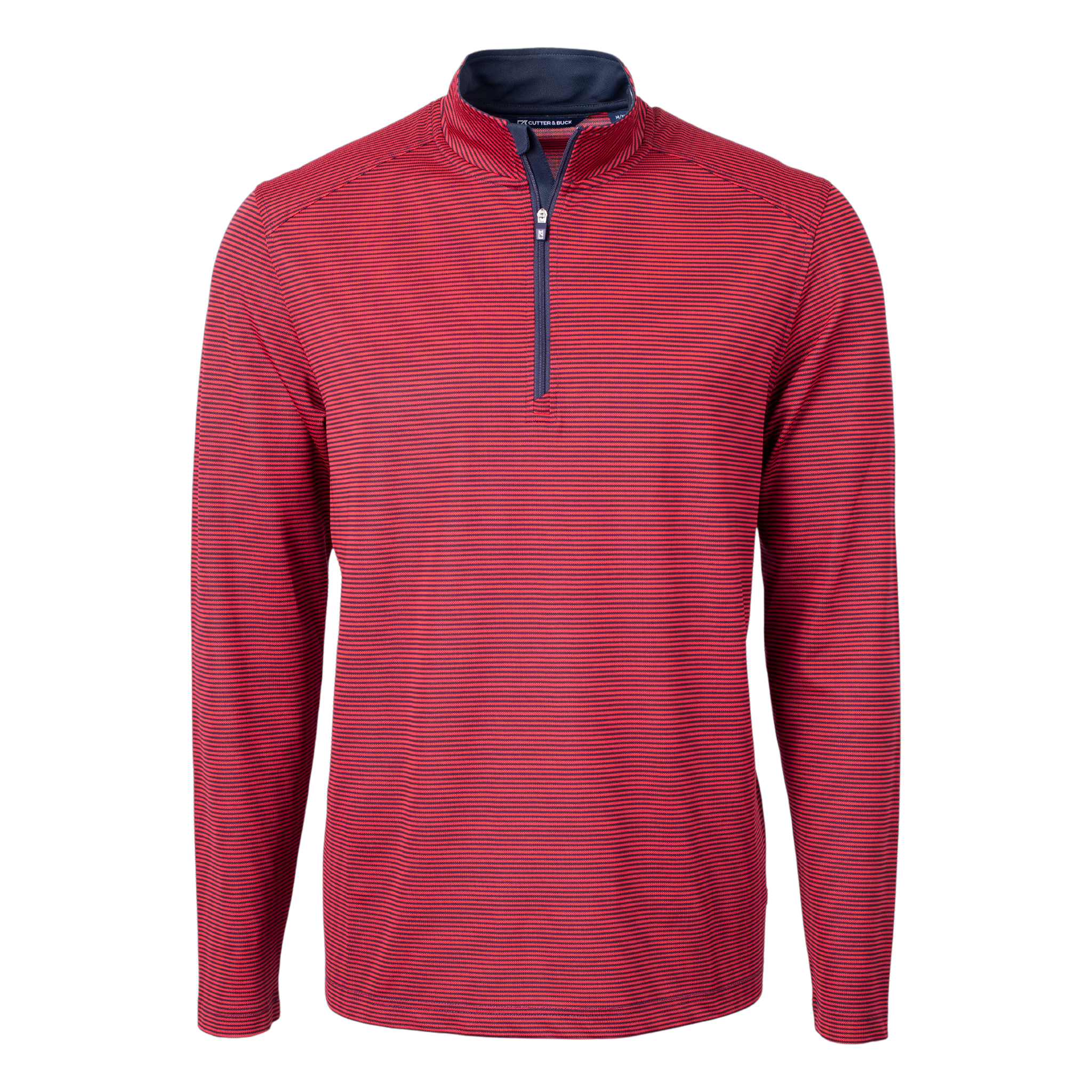 Pique Micro Stripe Quarter Zip
