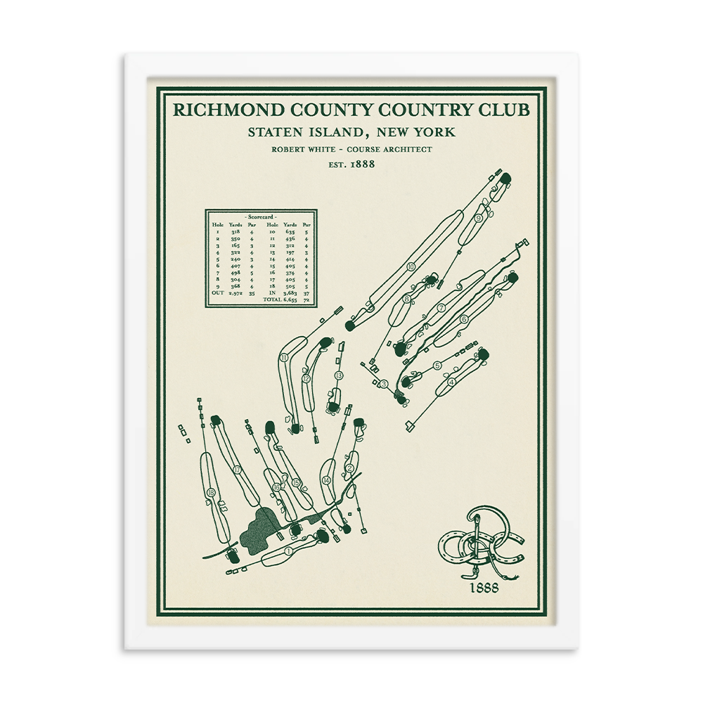 Richmond County Country Club Course Map