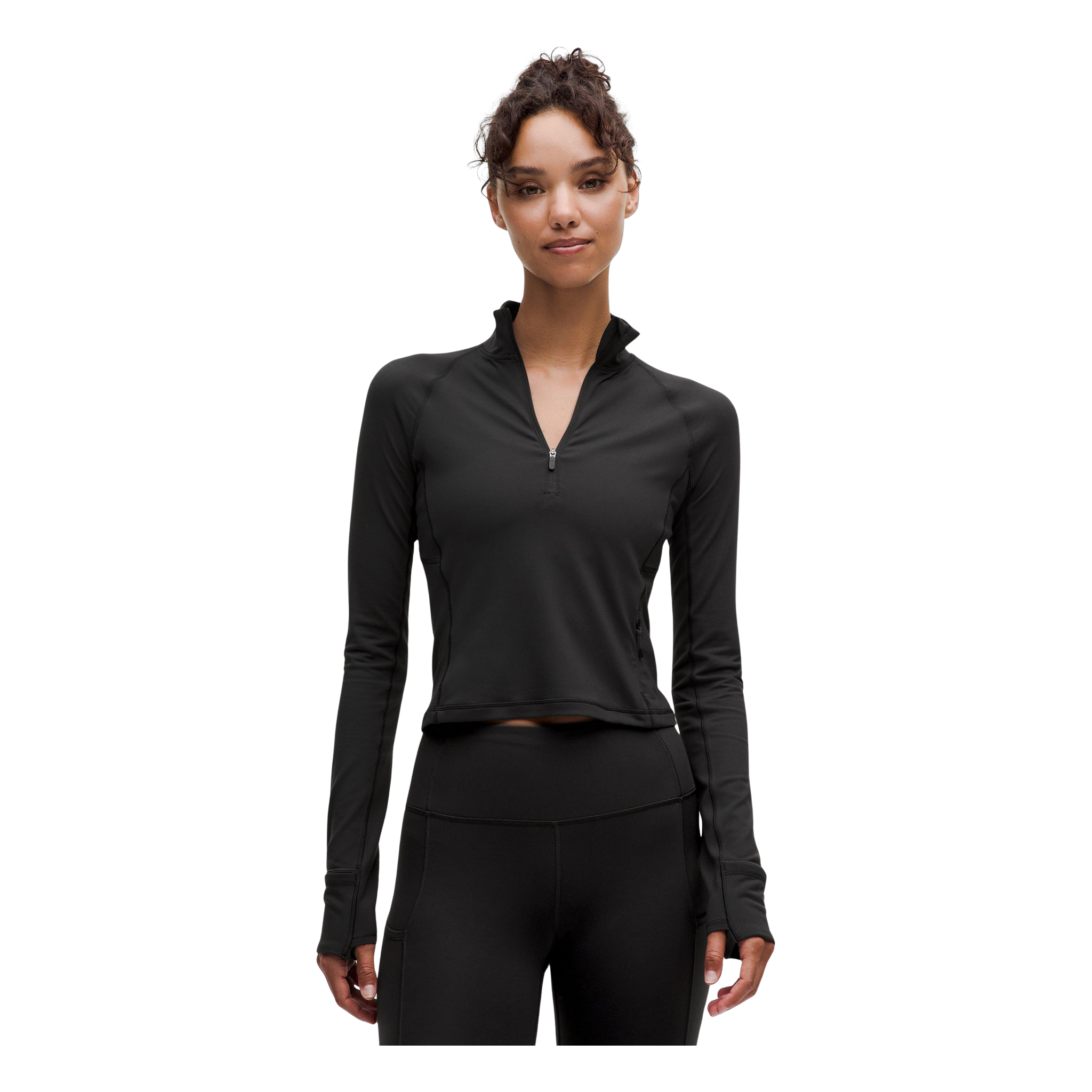 It's Rulu Cropped Half Zip Updated Fit